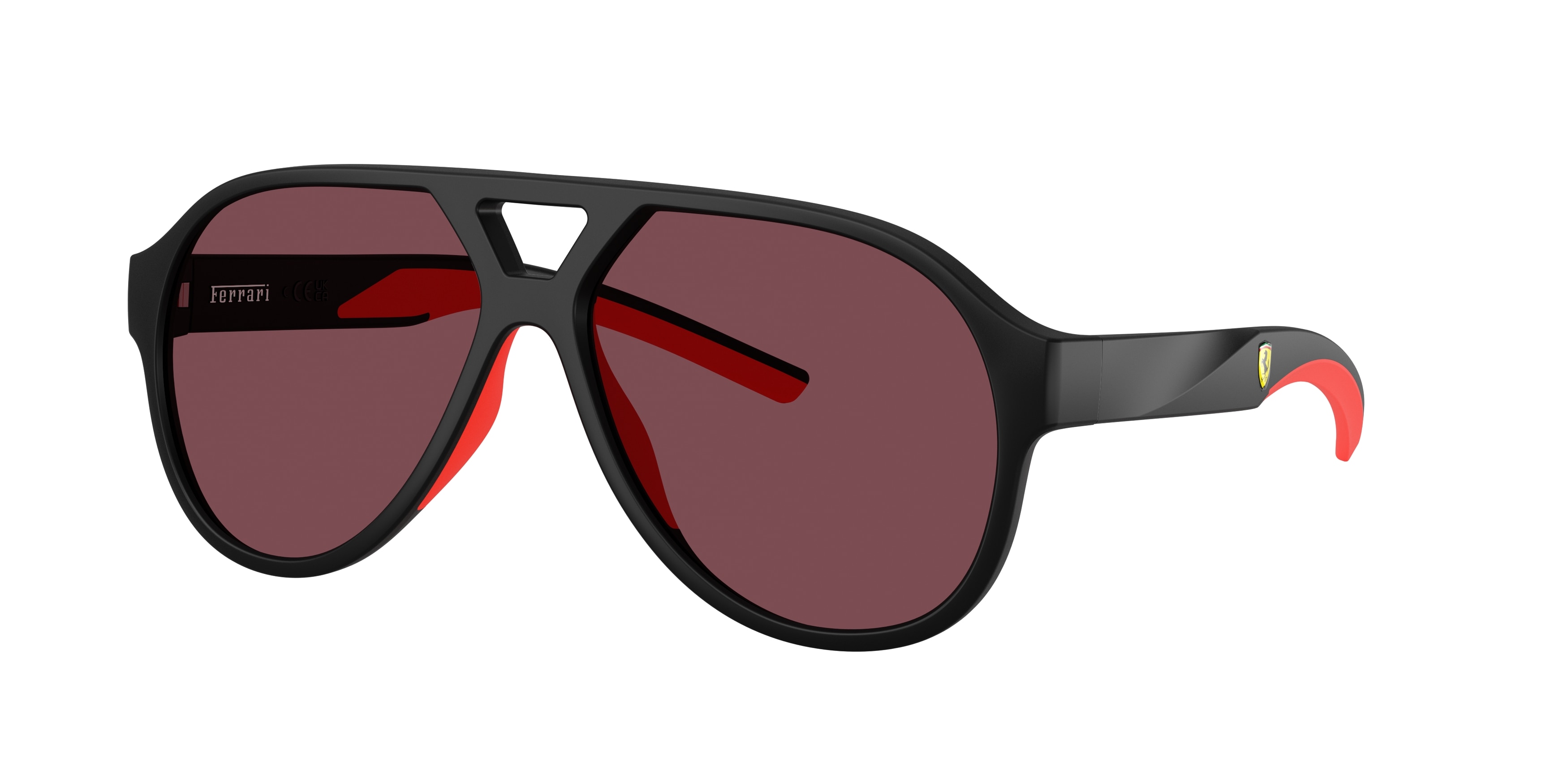 Ferrari Scuderia Unisex FZ6014U 504/1E Aurinkolasit Injektoitu Musta Punainen LentäJä Normaali-image